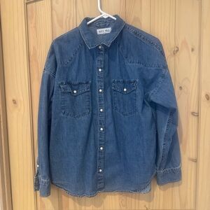 Alex Mill "Jackson Pocket Shirt in Denim" size Large